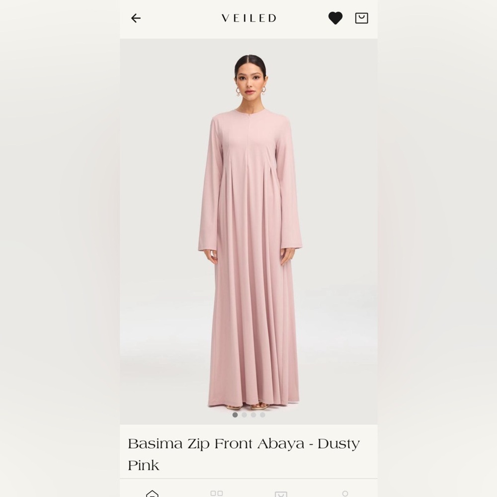 SOLD Veiled Front Zip Pink Maxi Dress